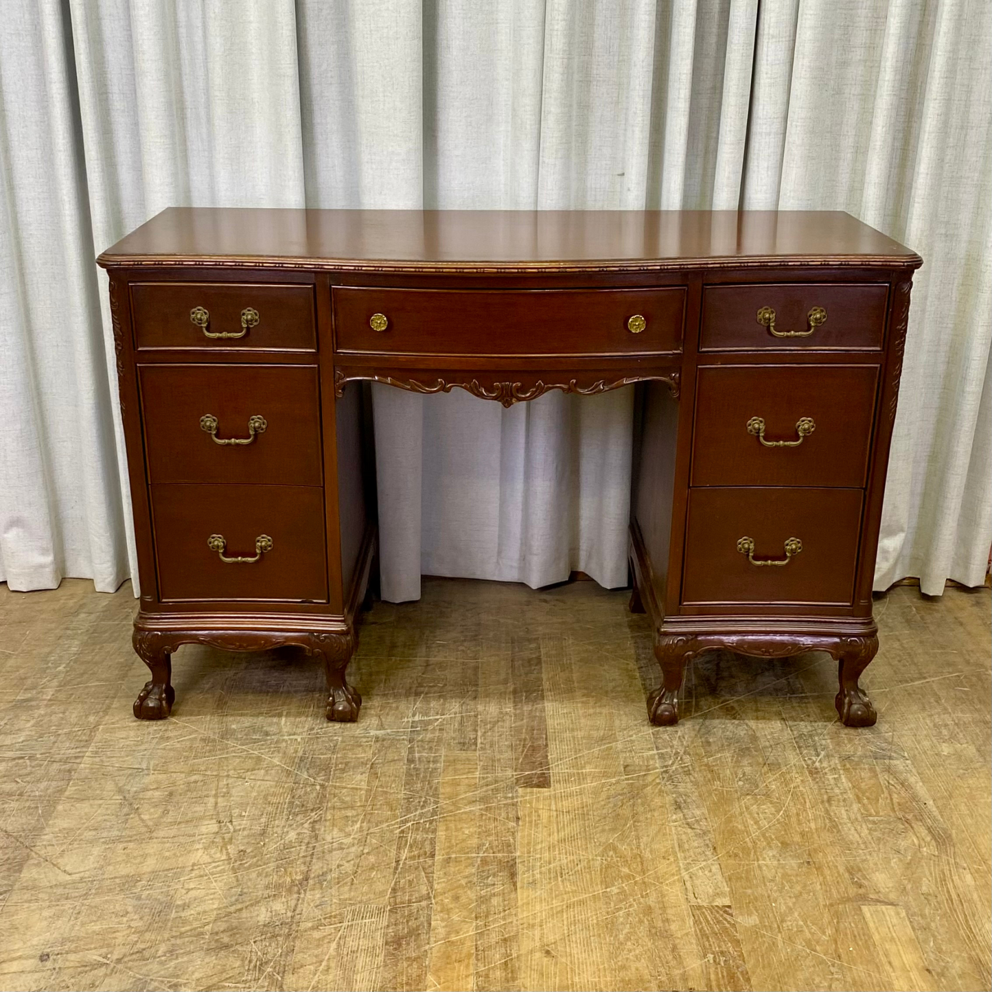 Mahogany Seven Drawer Vanity