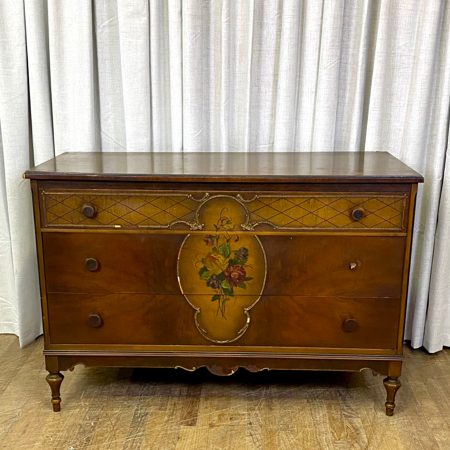 Depression Era Three Drawer Dresser