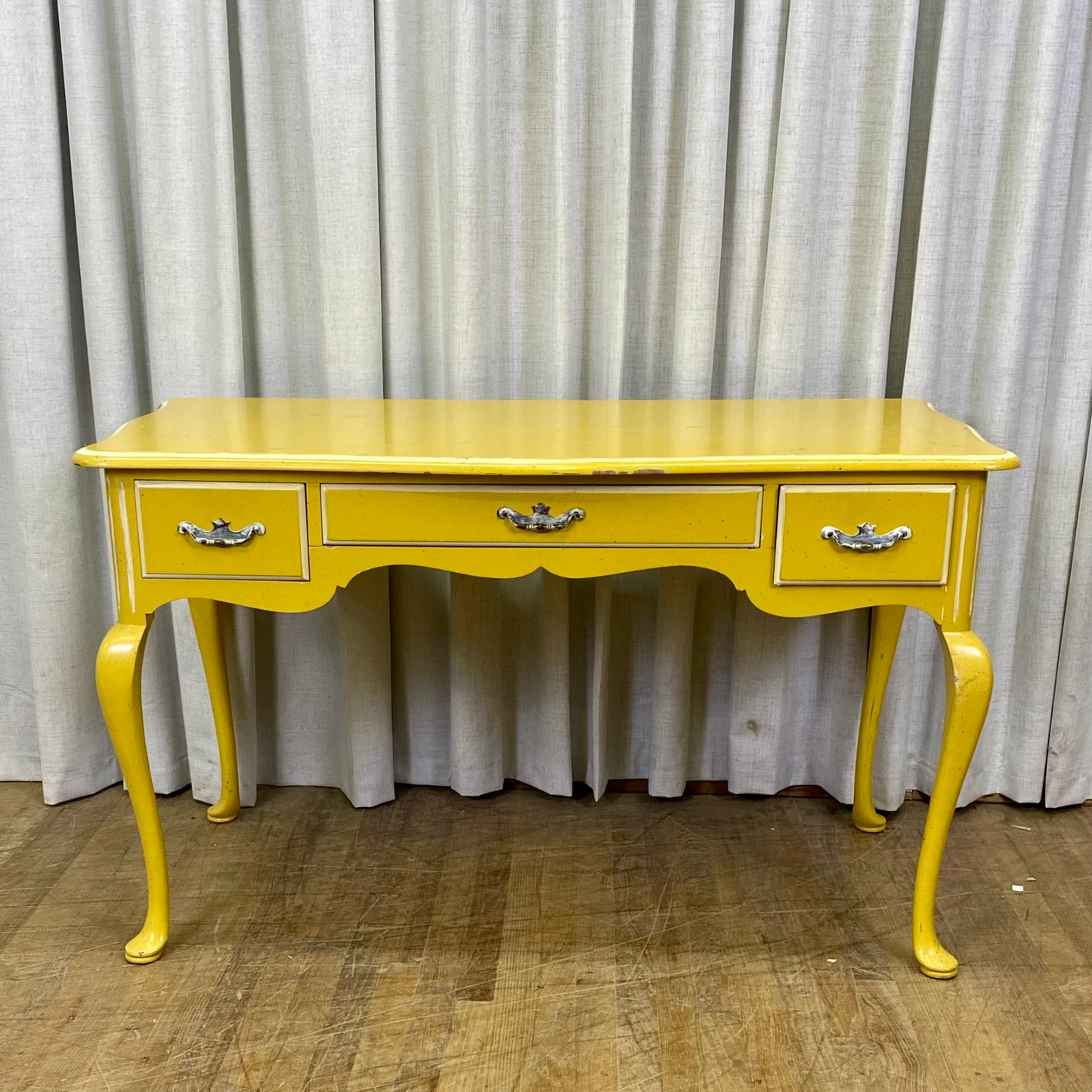 Queen Anne Style Desk with Finished Back