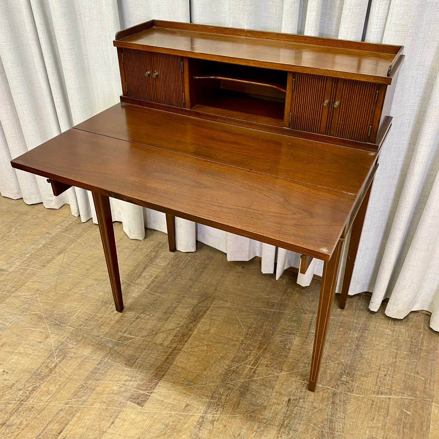 Vintage Long Leg Flip Front Desk