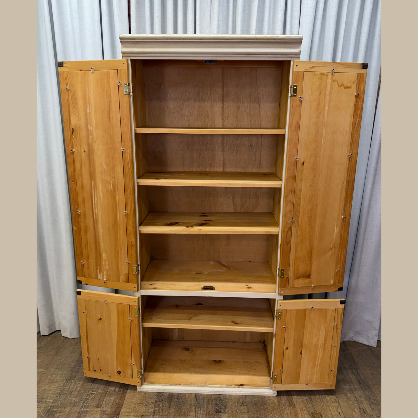 Solid Pine Storage Closet/Cabinet
