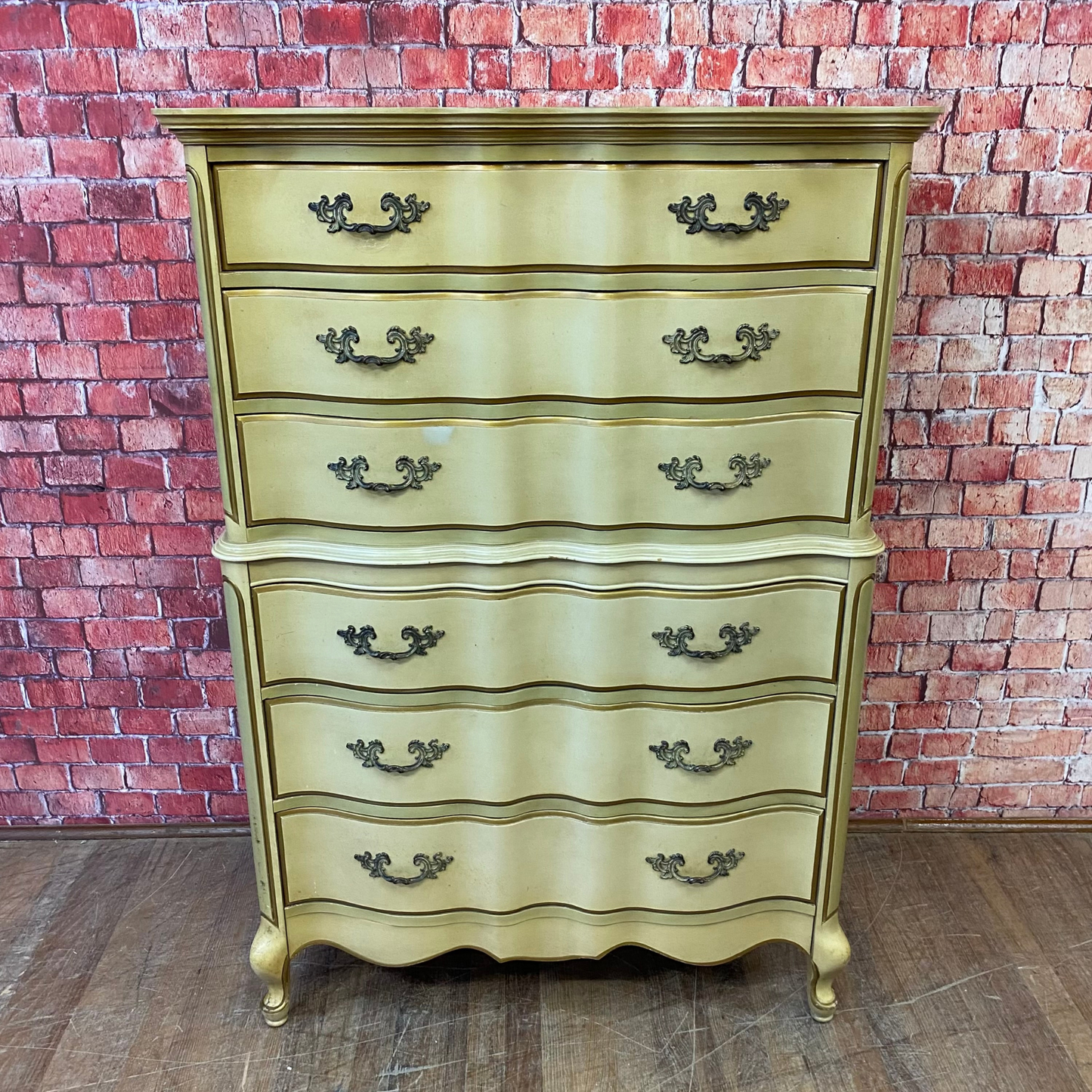 Six Drawer French Chest on Chest