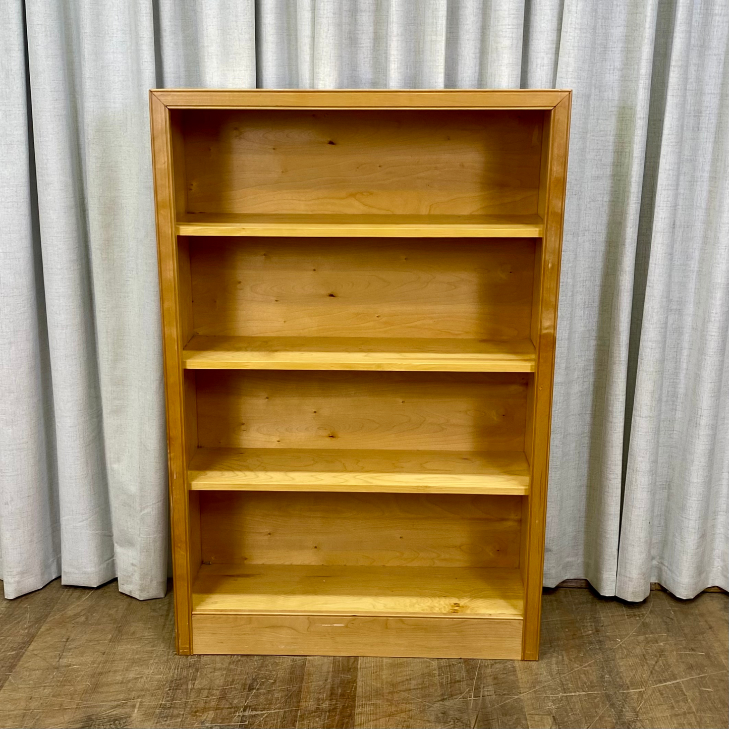 Solid Wood Four Shelf Bookcase