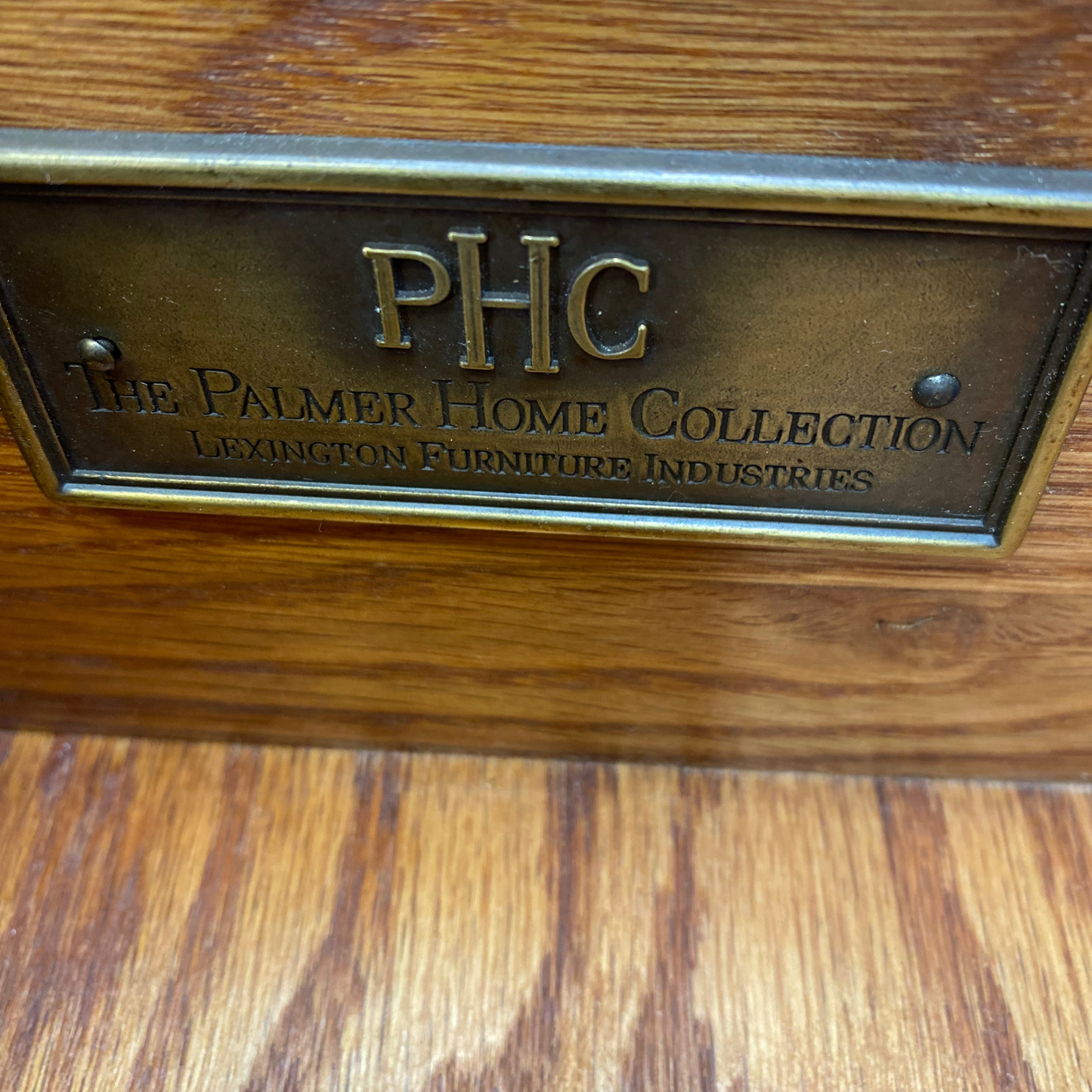 Twelve Drawer Dresser by Lexington Lacqured Black with Jacobean Stained Top