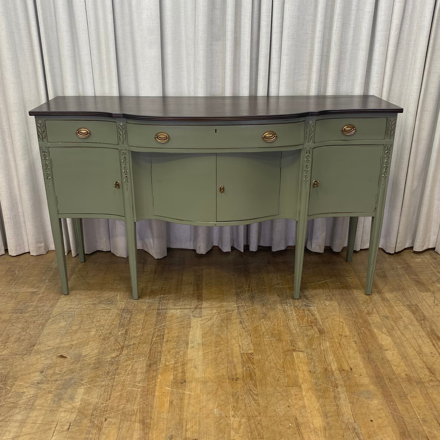 Long Legged Mahogany Sideboard