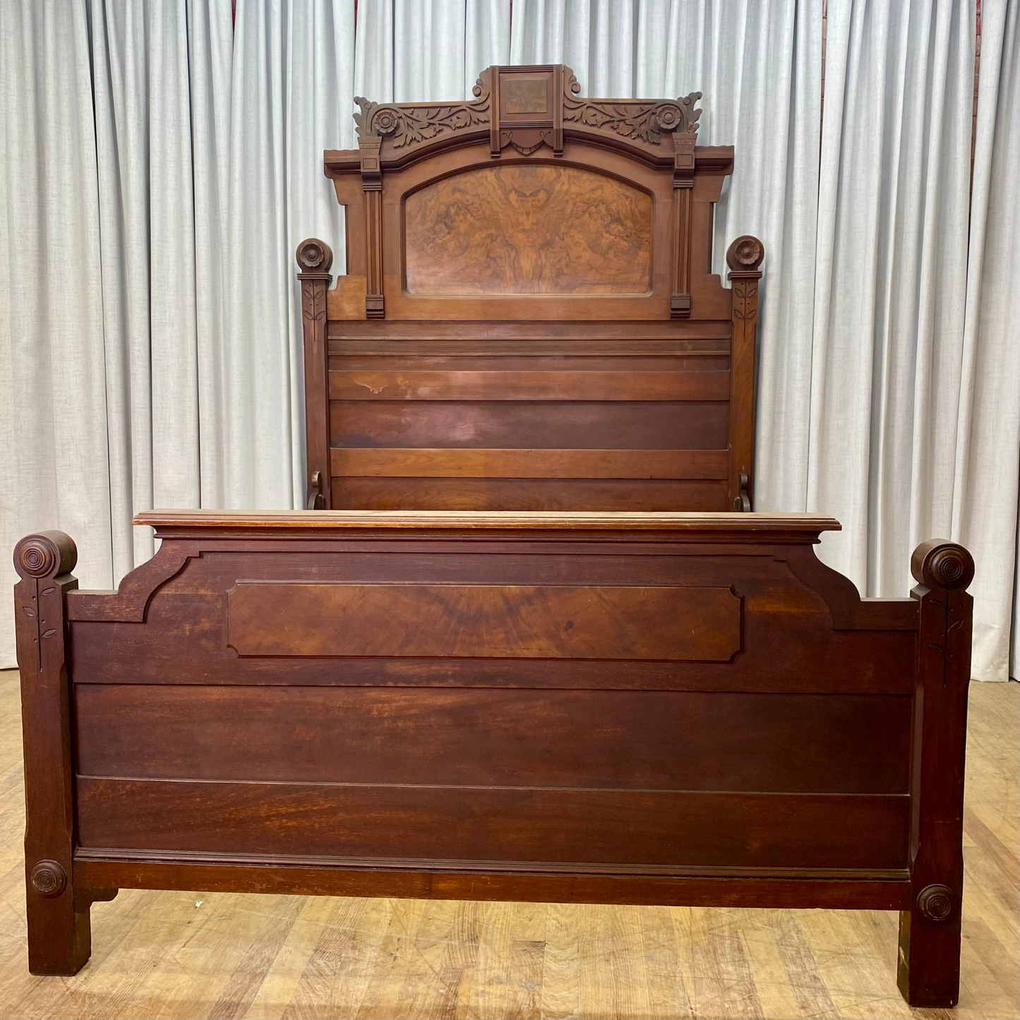 Antique Victorian Eastlake Full Size Bed