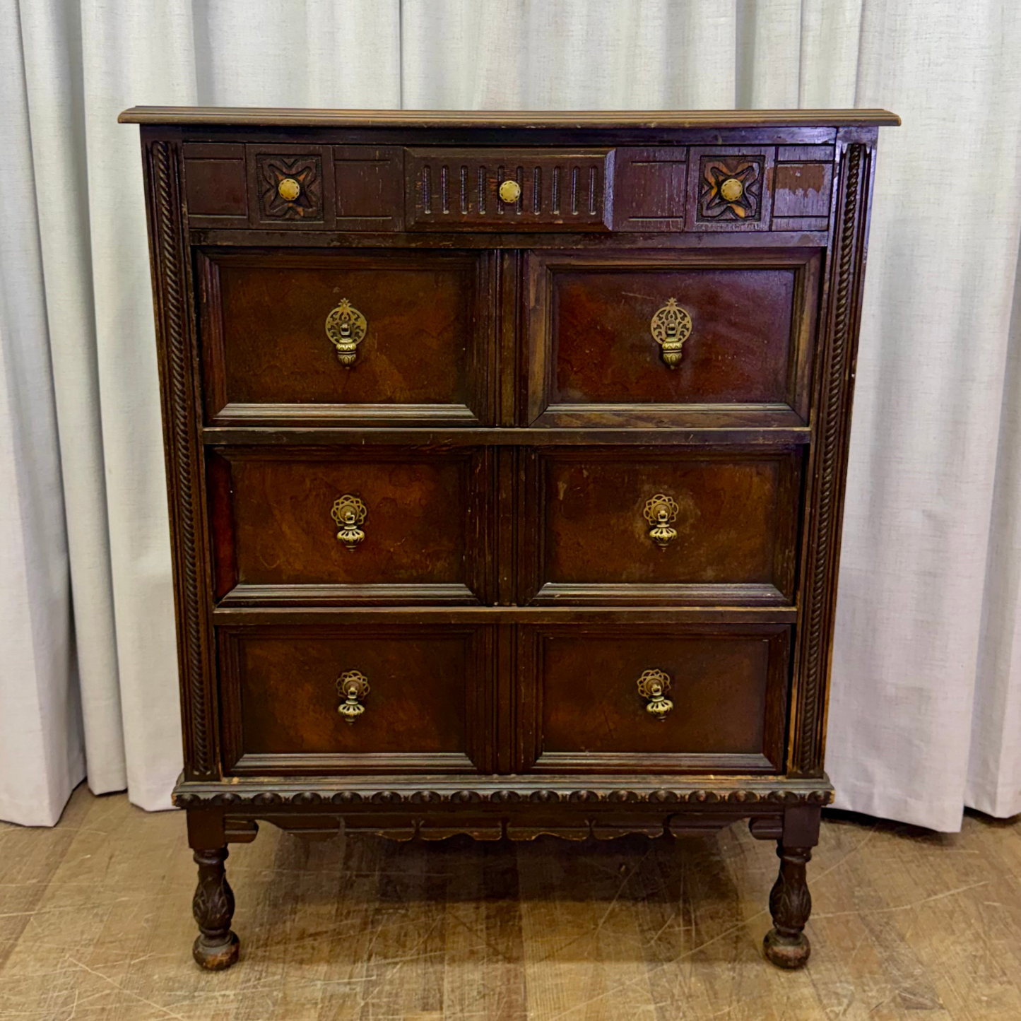 Depression Era Four Drawer Chest
