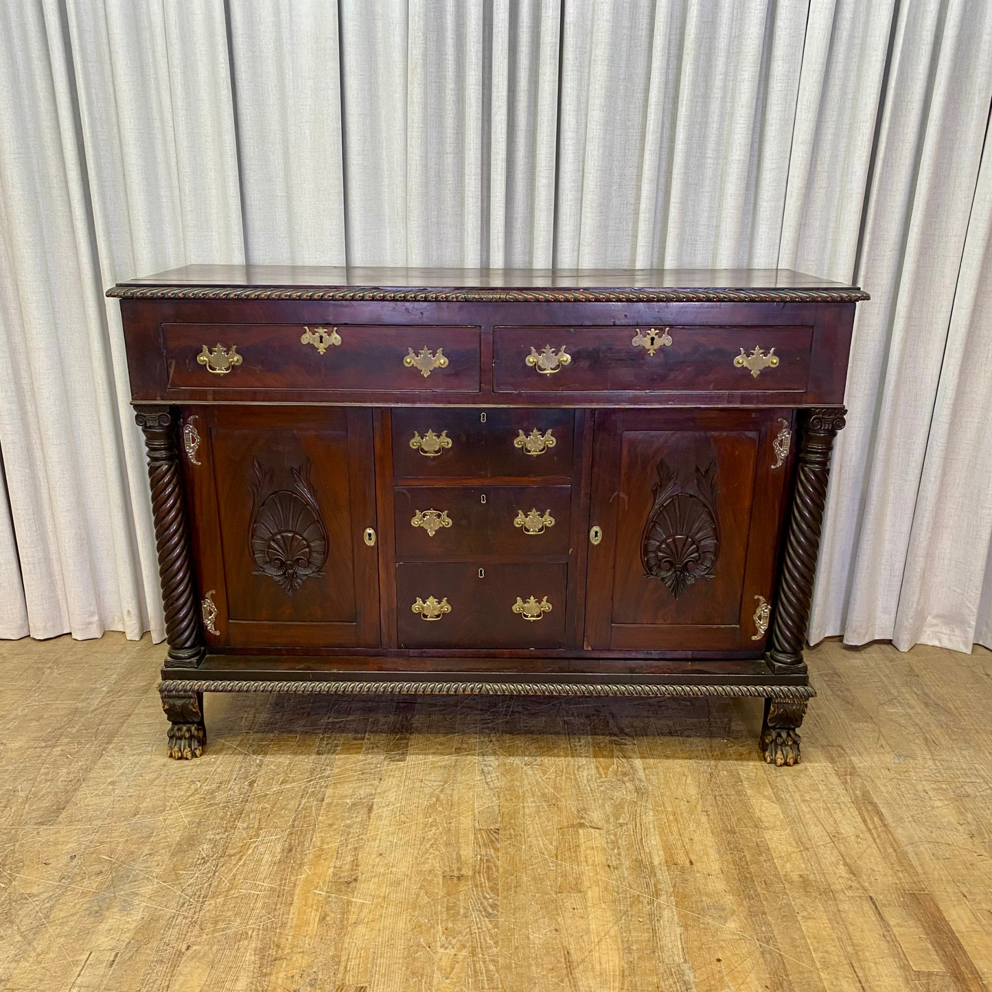 Antique Pie Crust Top Sideboard