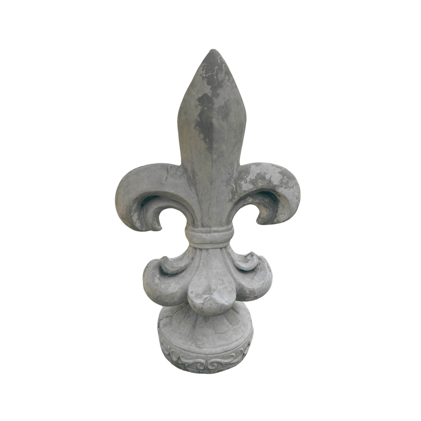 Concrete Fleur De Lis Statue 36"