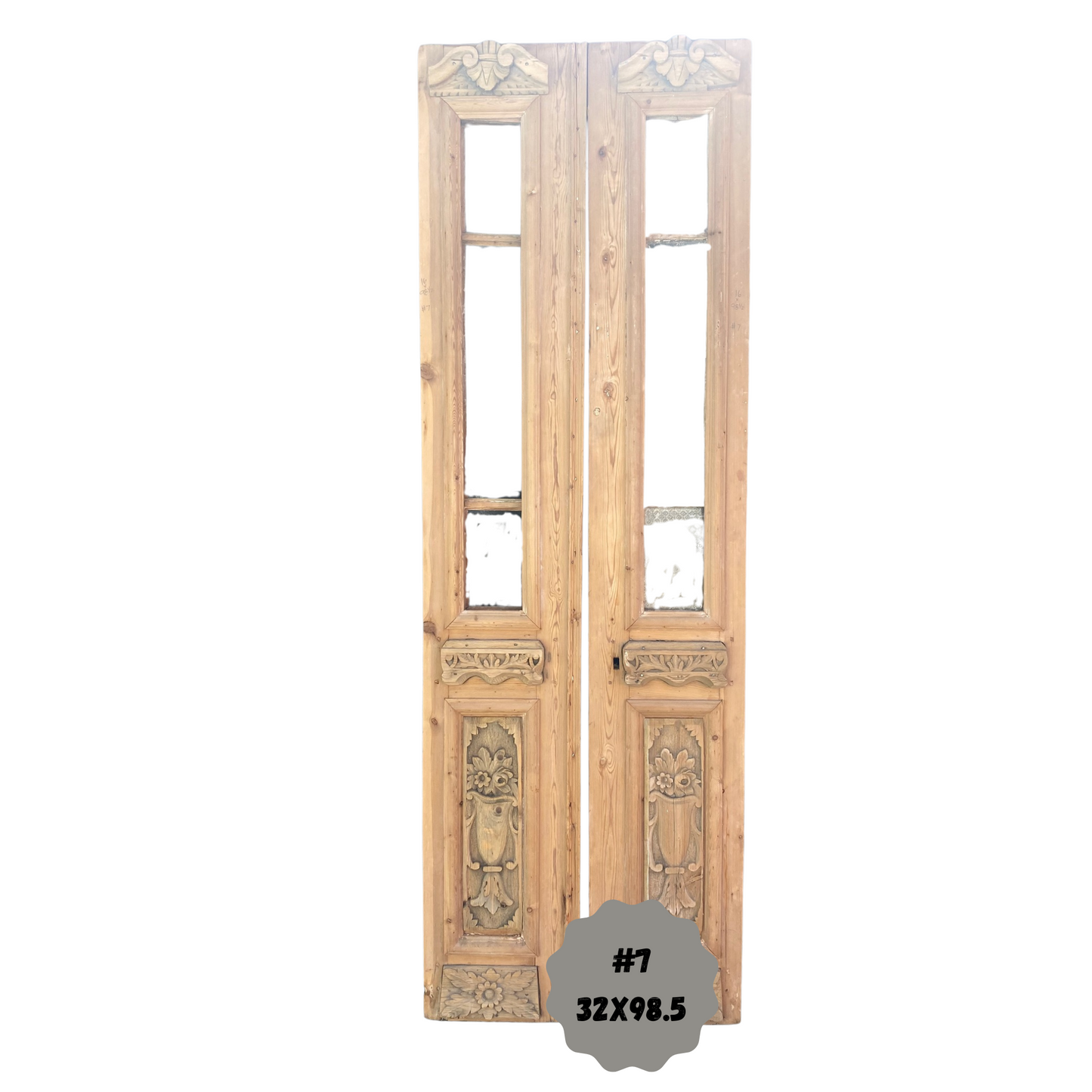 Egyptian Hand Carved Antique French Doors