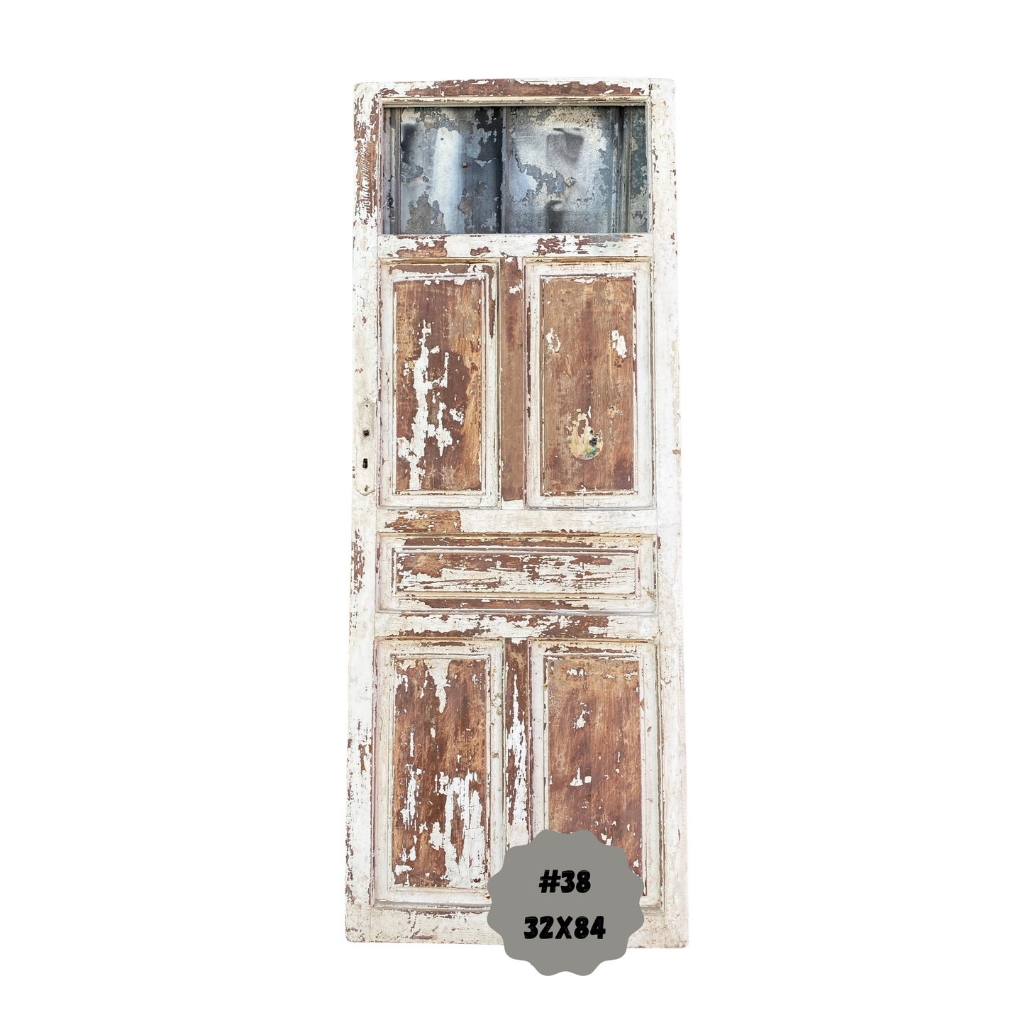 Egyptian Hand Carved Antique Single Panel Door