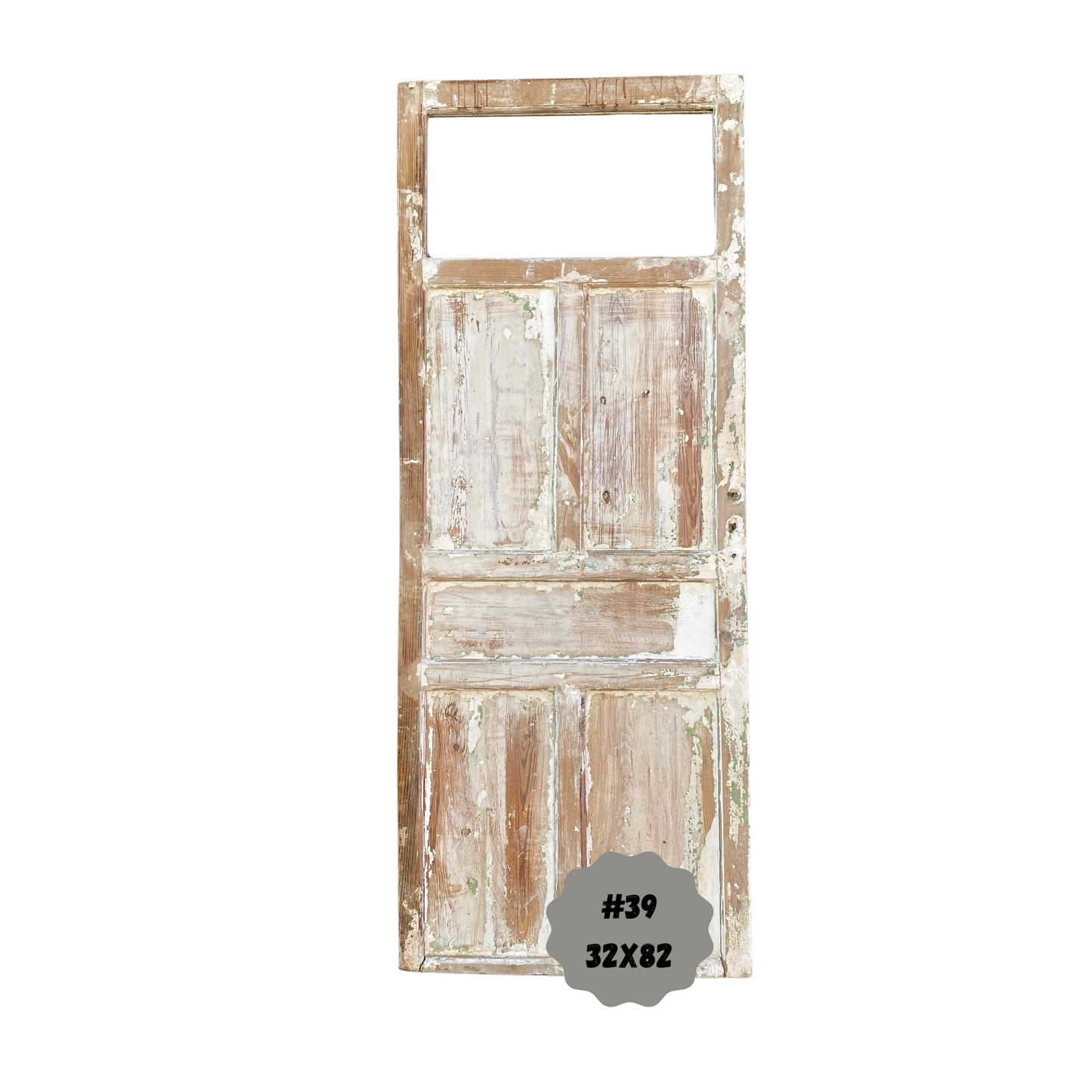 Egyptian Hand Carved Antique Single Panel Door