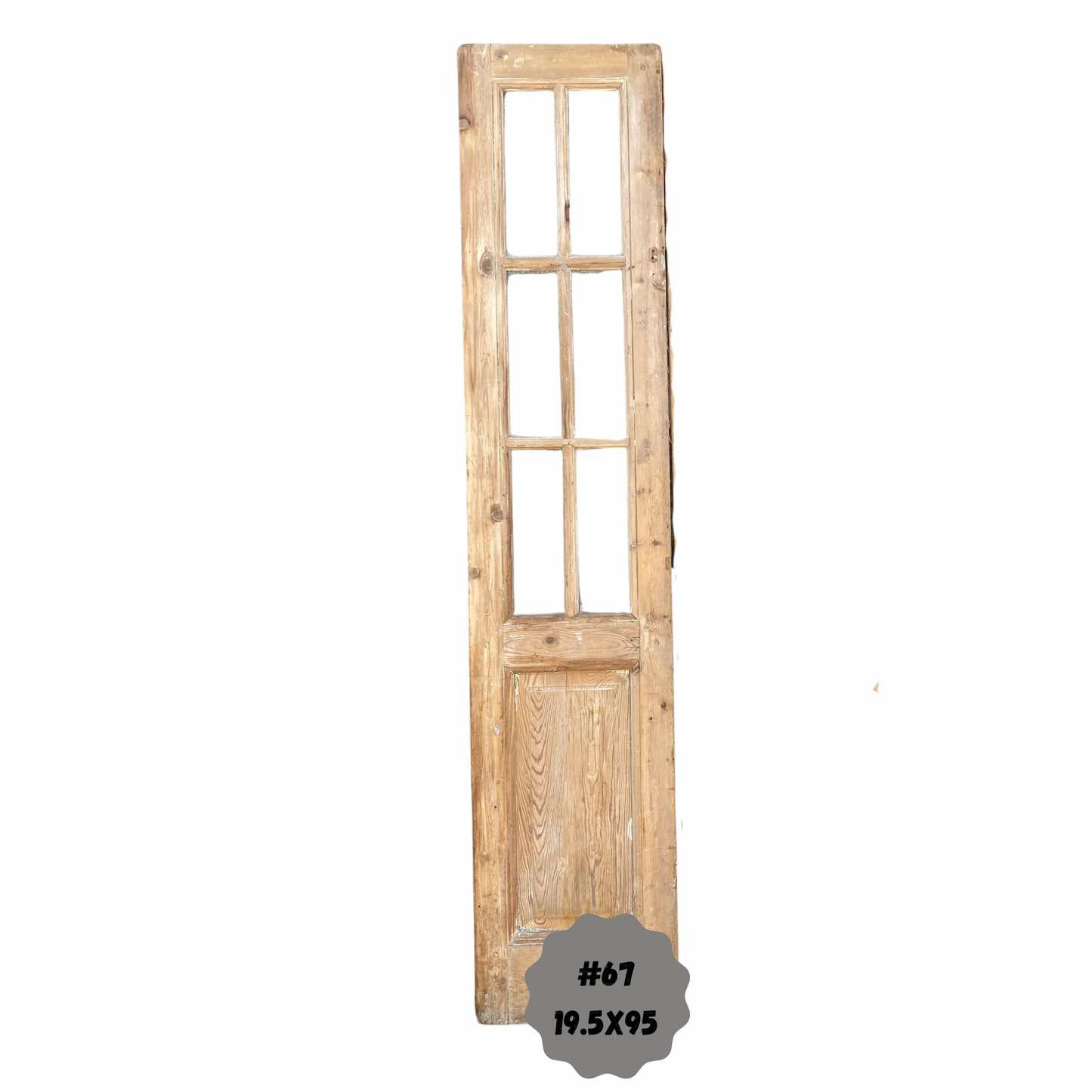 Egyptian Hand Carved Antique Panel Door 6 Lite