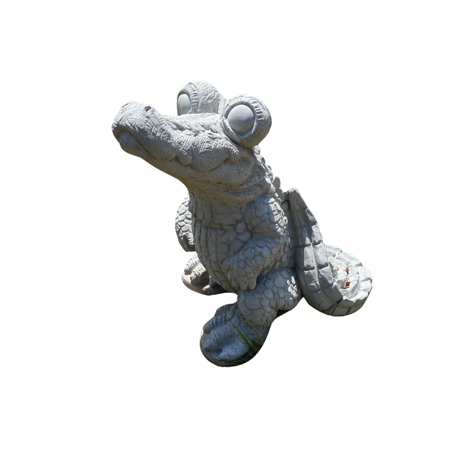 Concrete Sitting Alligator