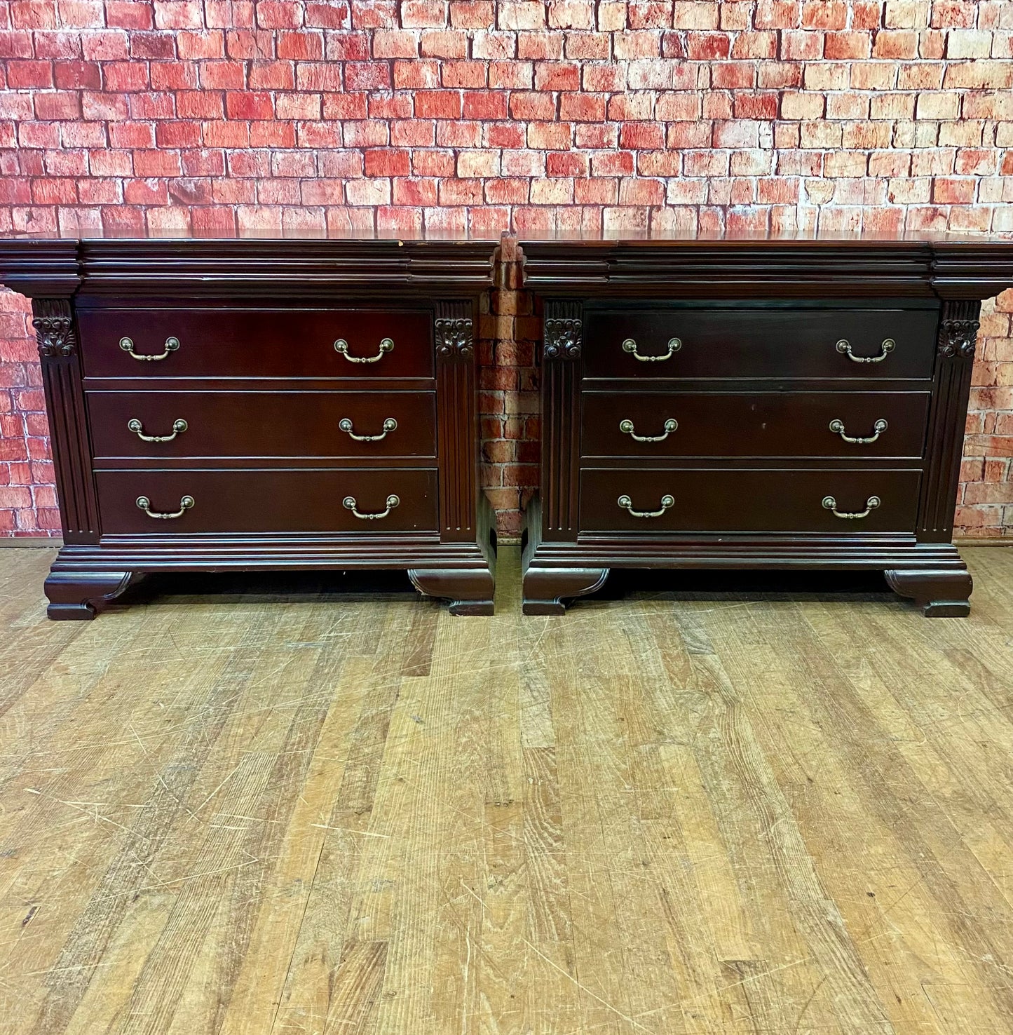 Pair of Oversized Modern Nightstands