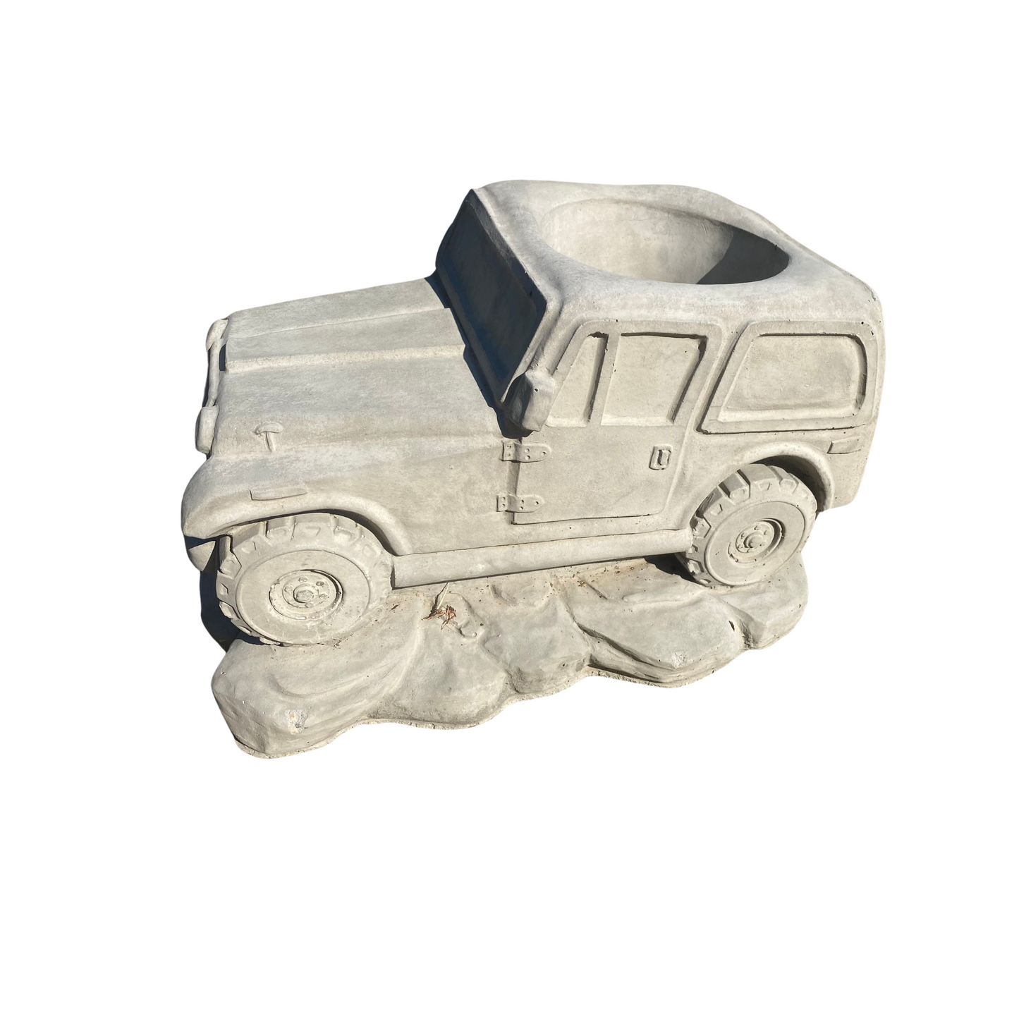 Concrete Jeep Planter