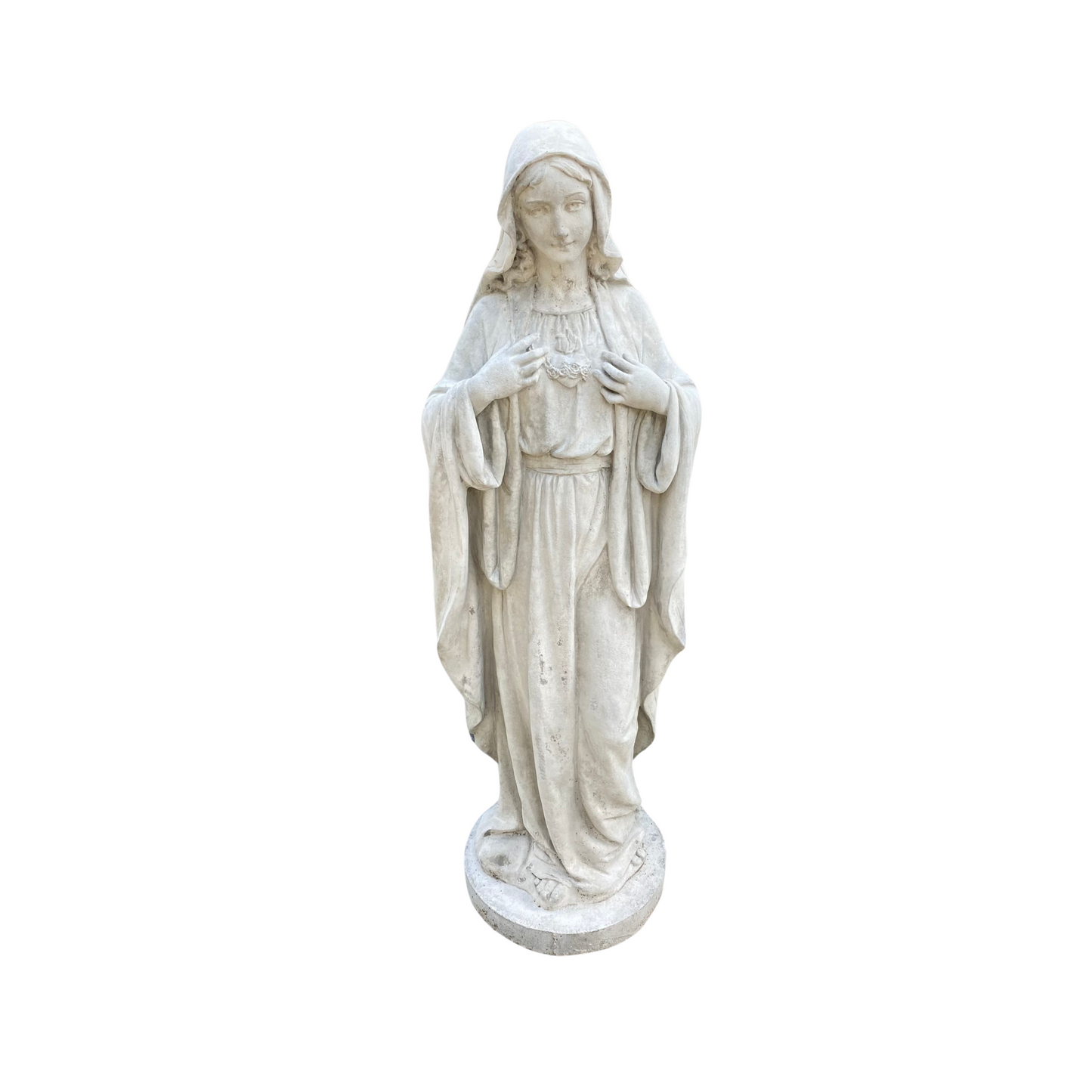 Concrete Mary Tender Toe 38" Statue