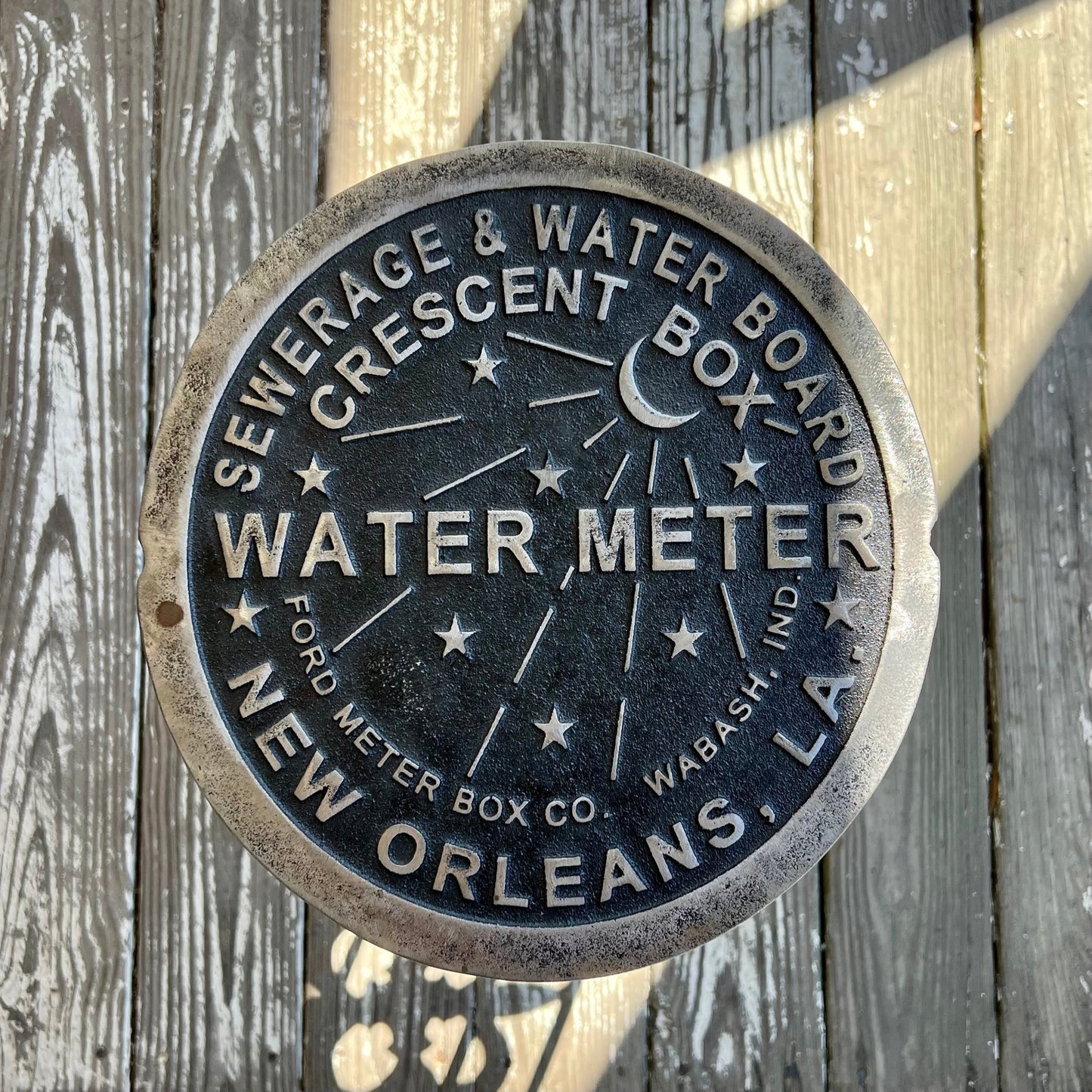 Genuine New Orleans Water Meter Cover Table
