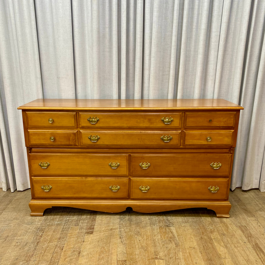Ten Drawer Bracket Foot Dresser