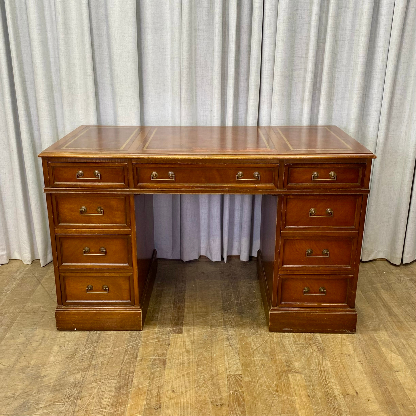 Vintage Leather Top Desk
