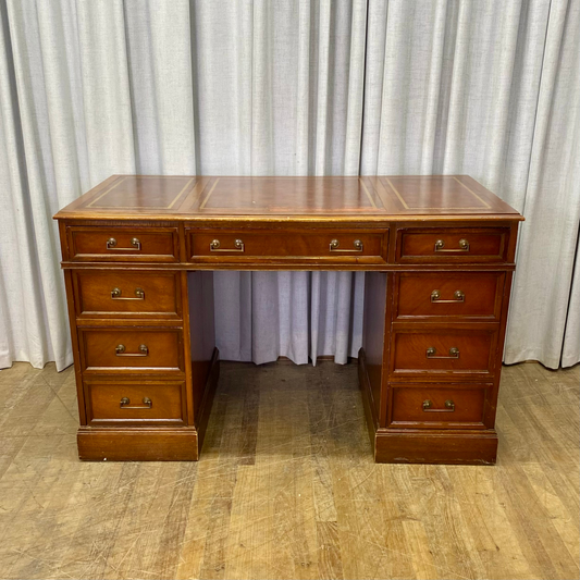 Vintage Leather Top Desk