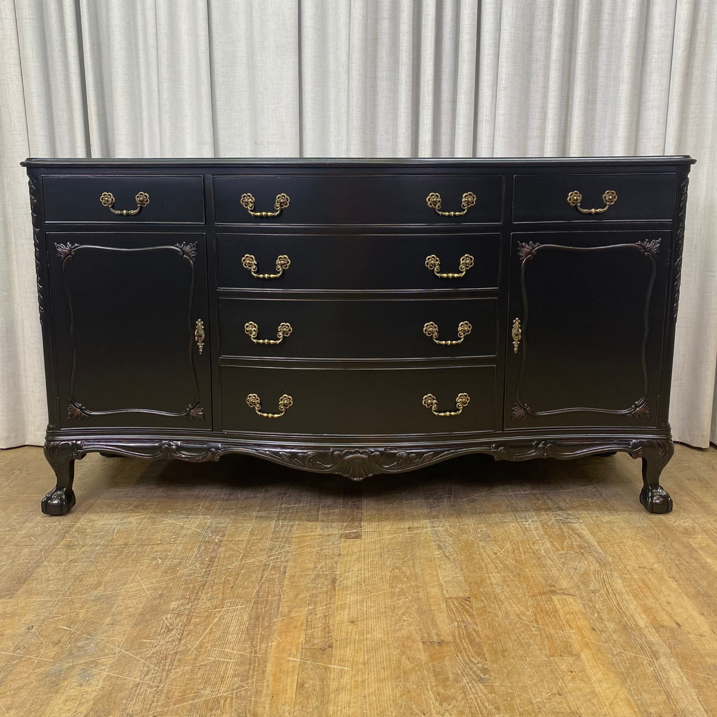 Beautiful Ball & Claw Foot Sideboard