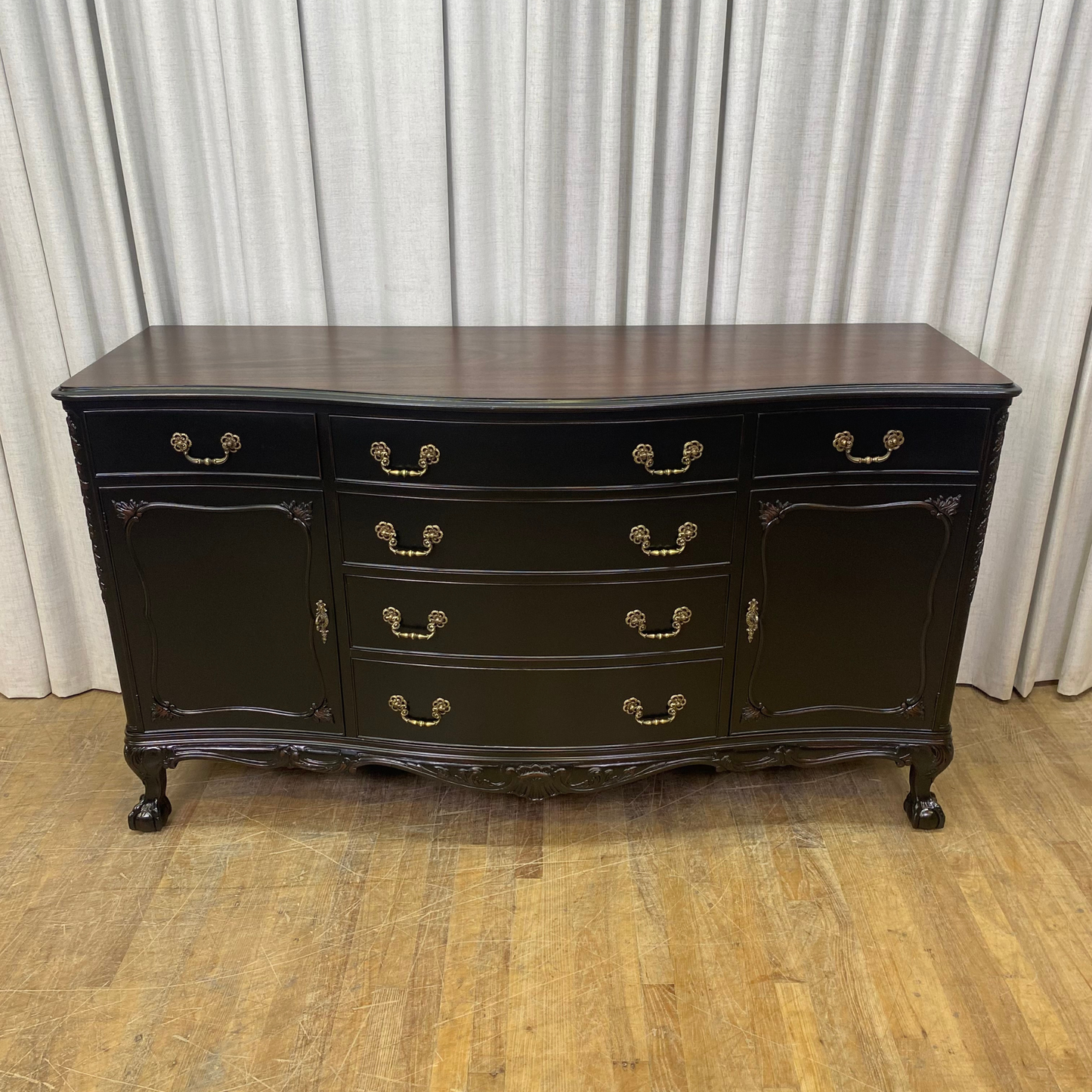 Beautiful Ball & Claw Foot Sideboard