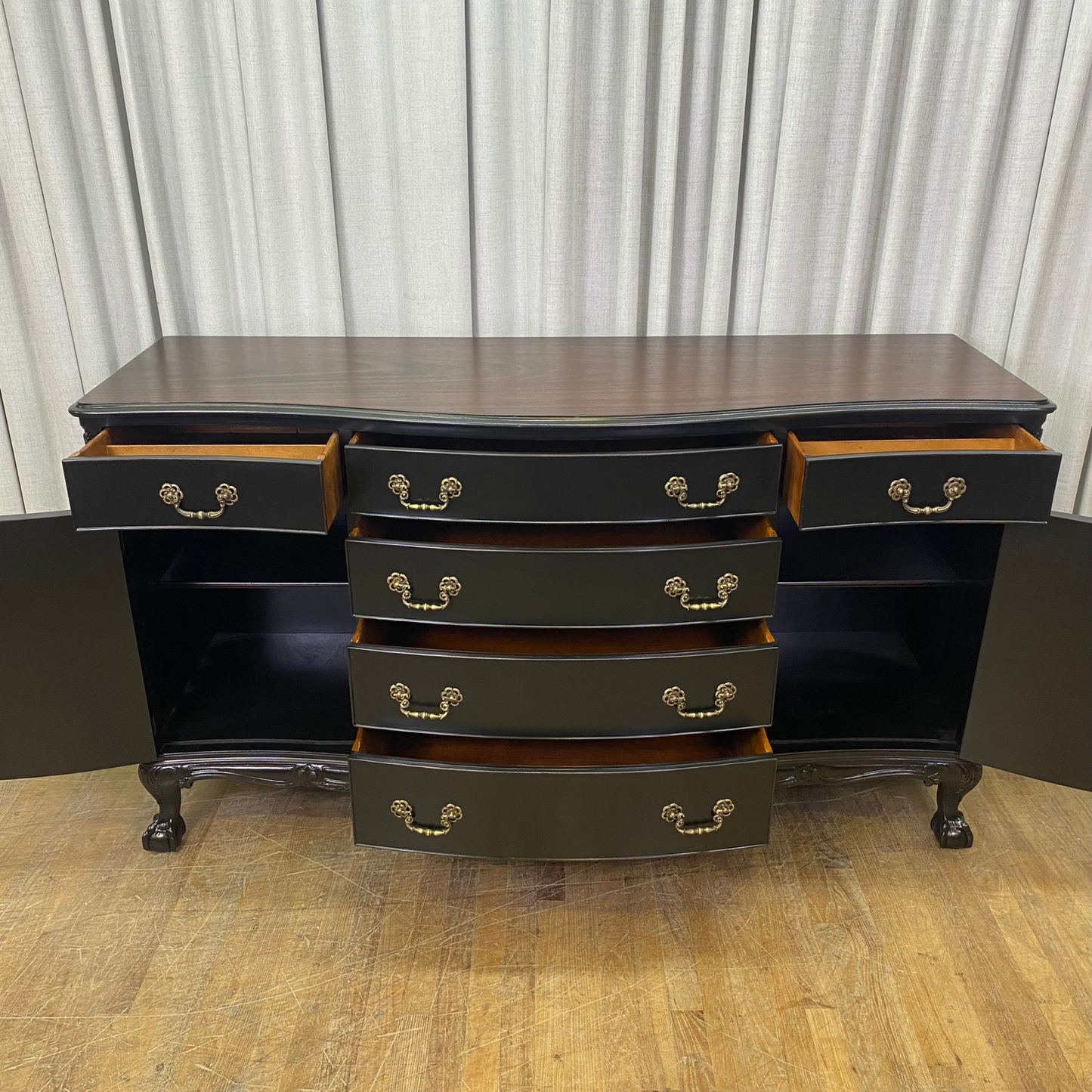 Beautiful Ball & Claw Foot Sideboard