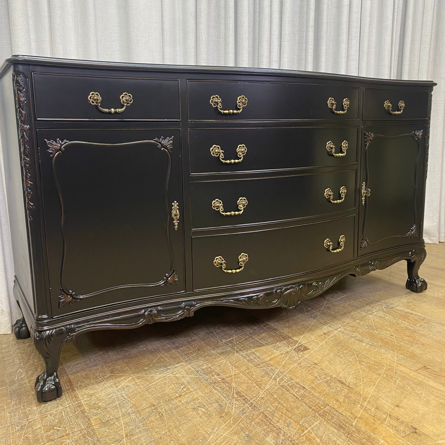 Beautiful Ball & Claw Foot Sideboard