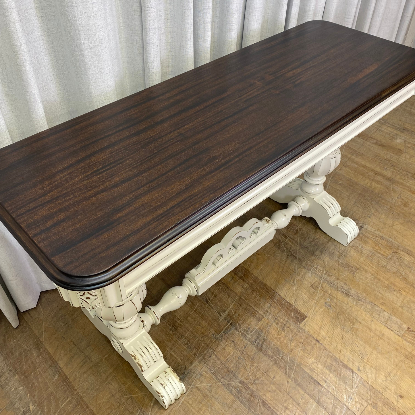 Depression Era Table Lacquered White