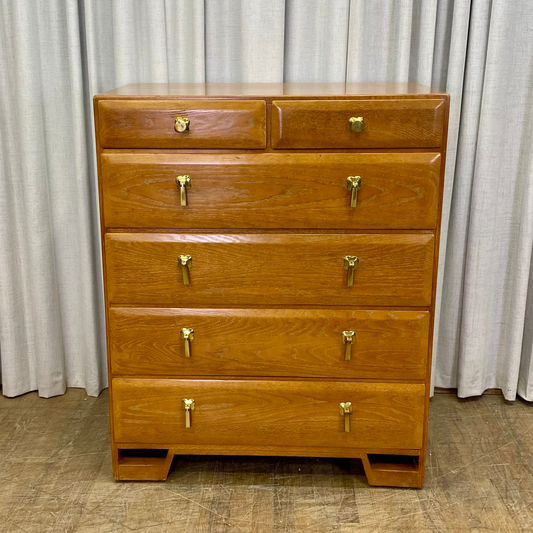 Six Drawer Solid Oak Chest