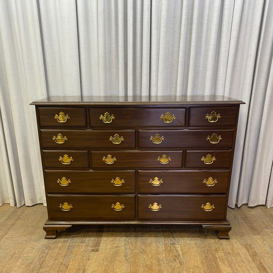 Twelve Drawer Bracket Foot Dresser by Harden