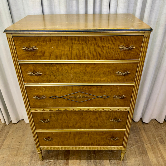 Five Drawer Birds Eye Chest