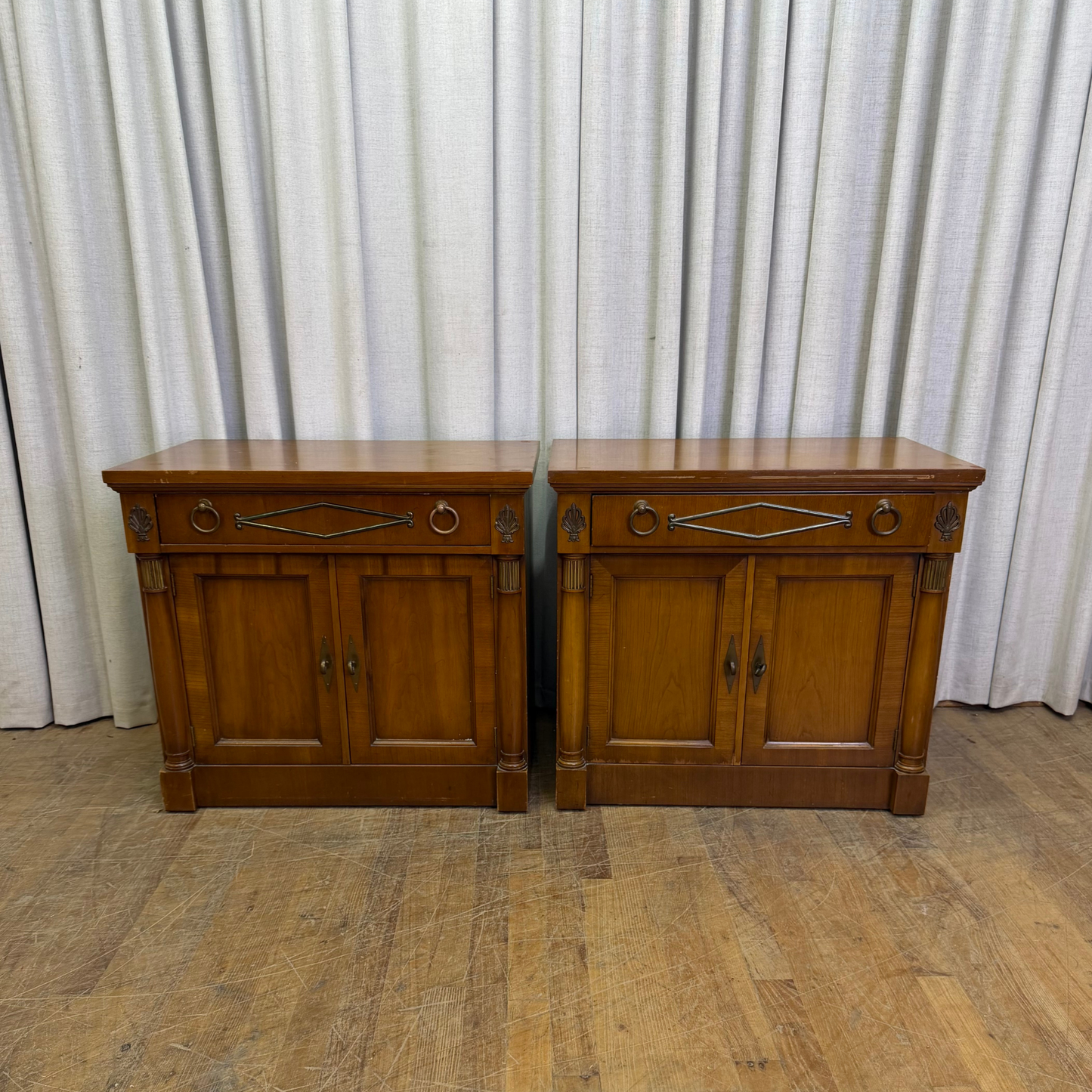 Pair of Directoire Style Nightstands