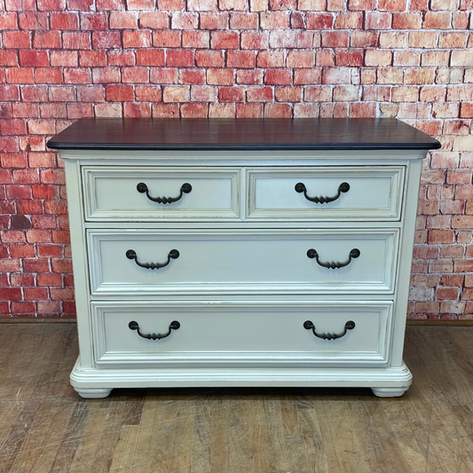 Three Drawer Dresser by Bassett Furniture Painted Cafe Au Lait