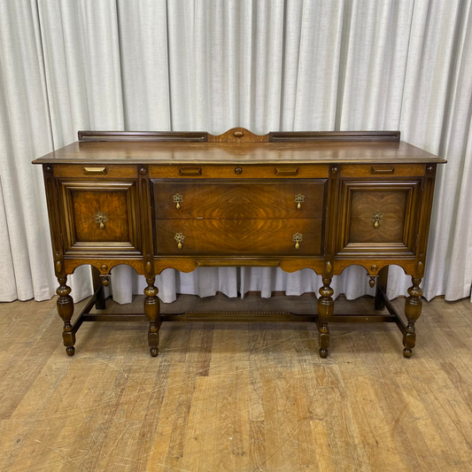 Two Drawer Two Door Depression Era Sideboard