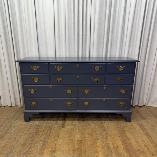 Classic Bracket Foot Dresser Painted Hale Navy