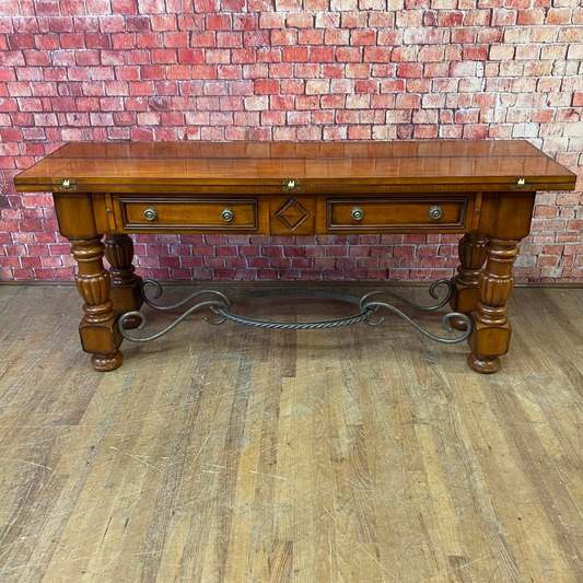 Tuscan Style Folding Sofa Table/Sideboard Dining Table