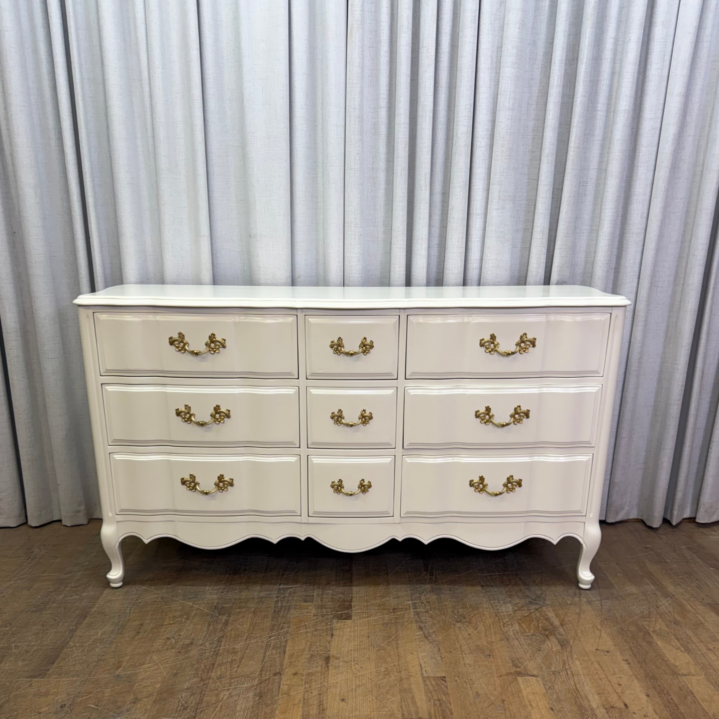 Nine Drawer French Provincial Dresser