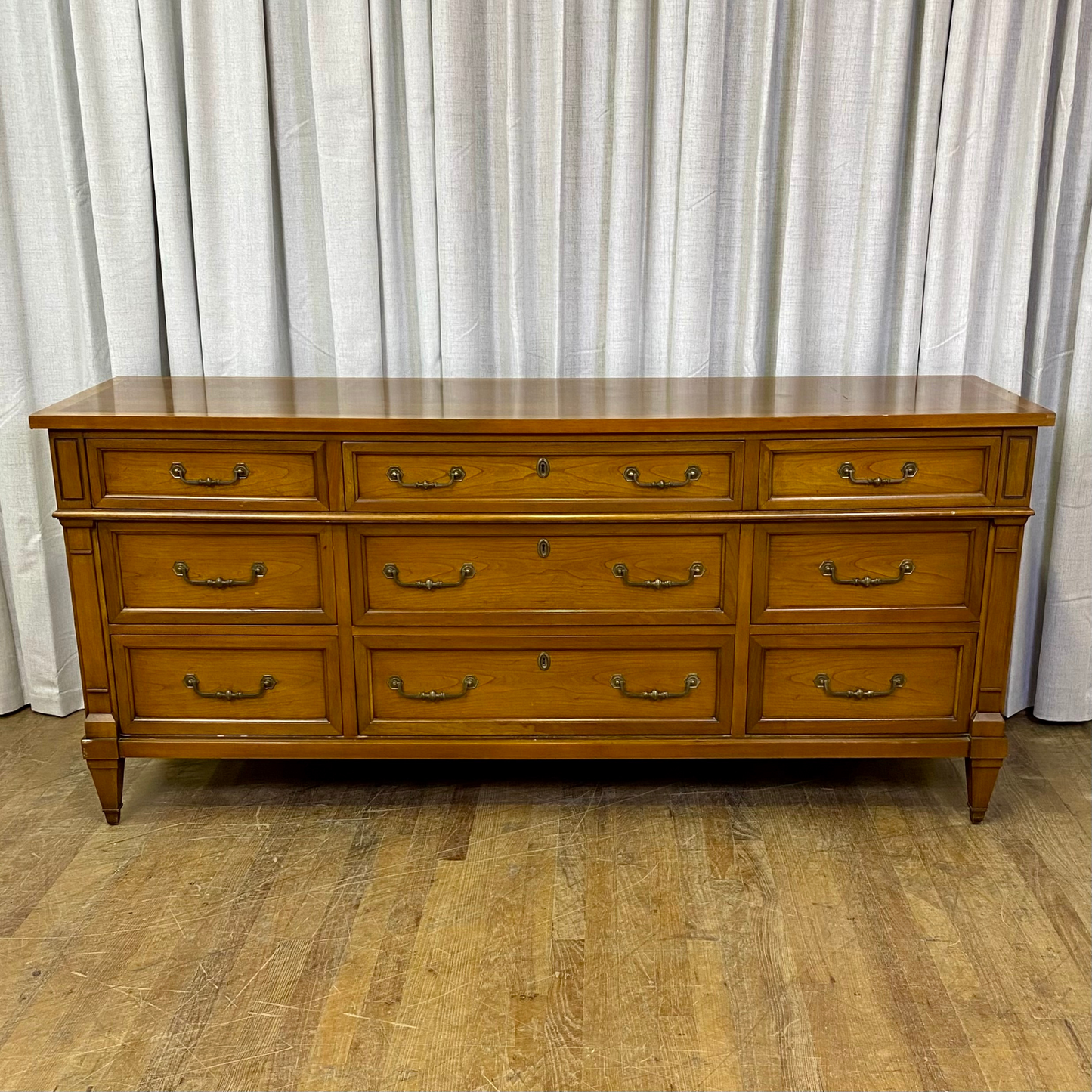 Directoire Nine Drawer Dresser by National