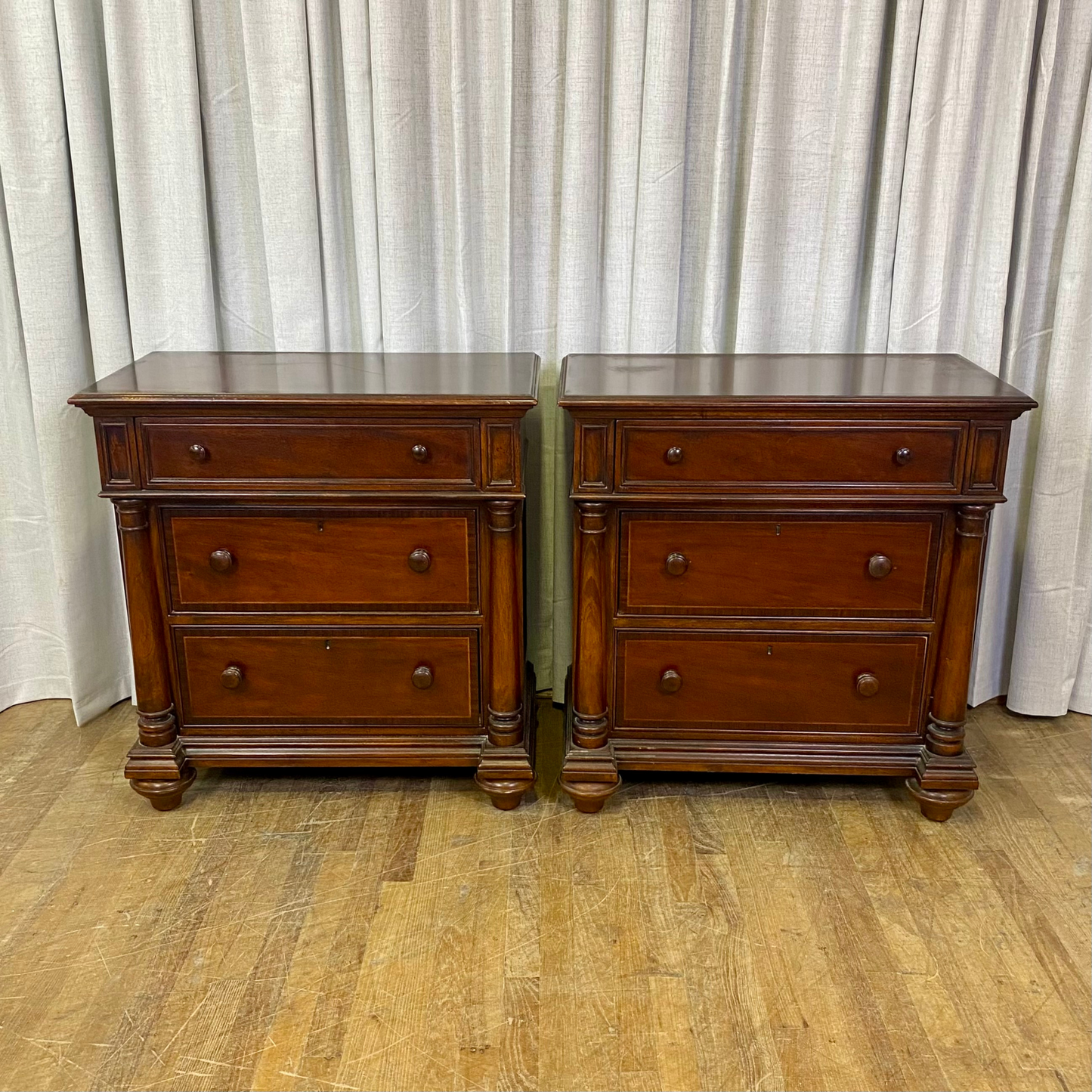 Pair of Thomasville Oversized Nightstands