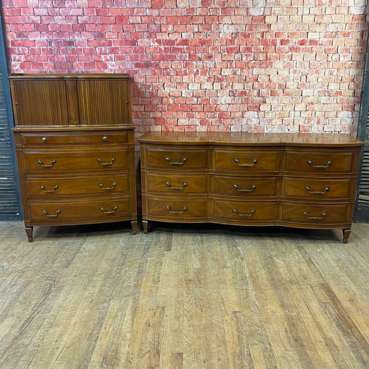 Vintage Directoire Style Dresser and Chest by John Widicomb