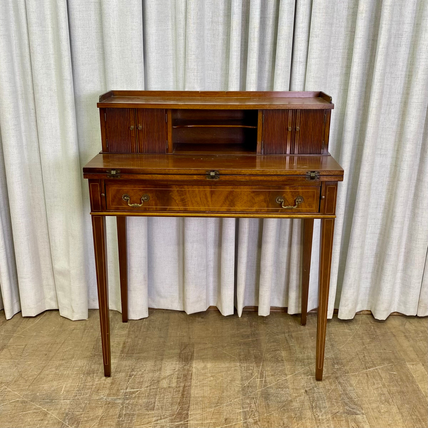 Vintage Long Leg Flip Front Desk