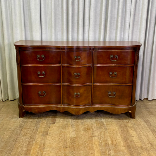 Mahogany Nine Drawer Dresser