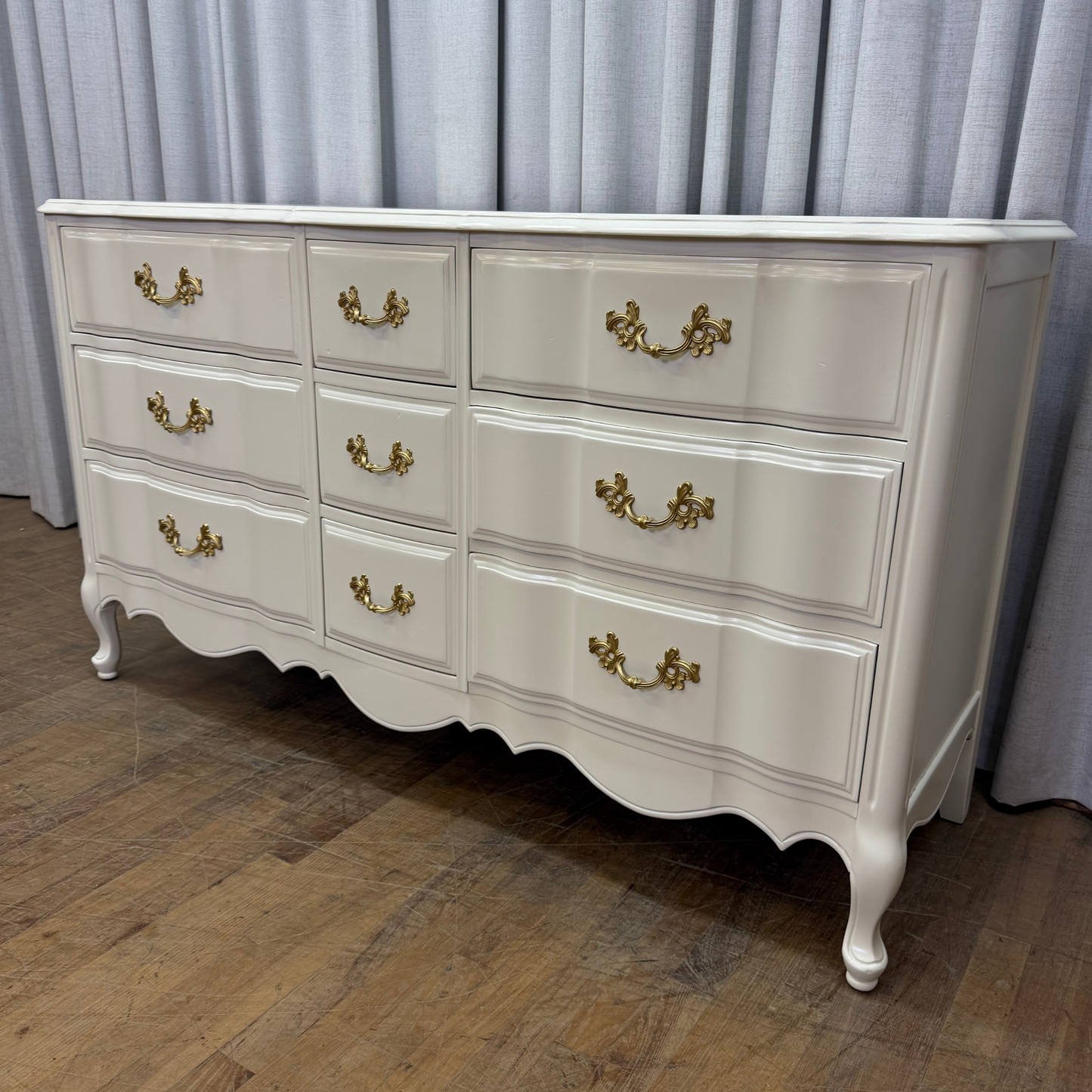 Nine Drawer French Provincial Dresser