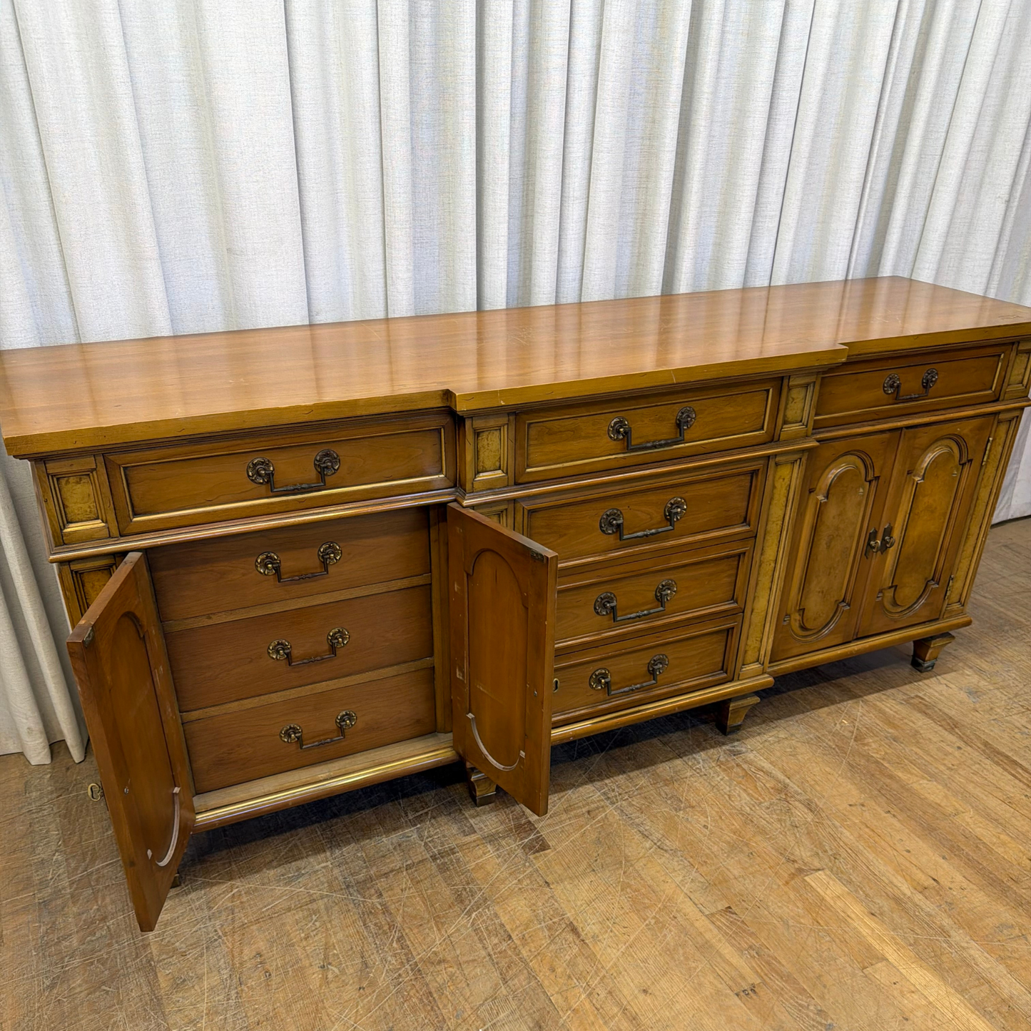 Rare Twelve Drawer Directoire Style Dresser