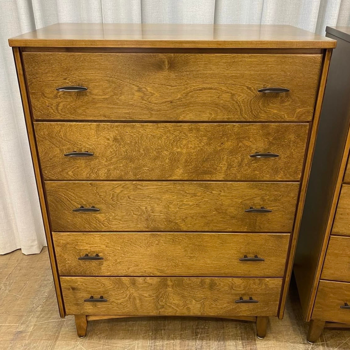 Pair of Matching Solid Wood Vintage Chest