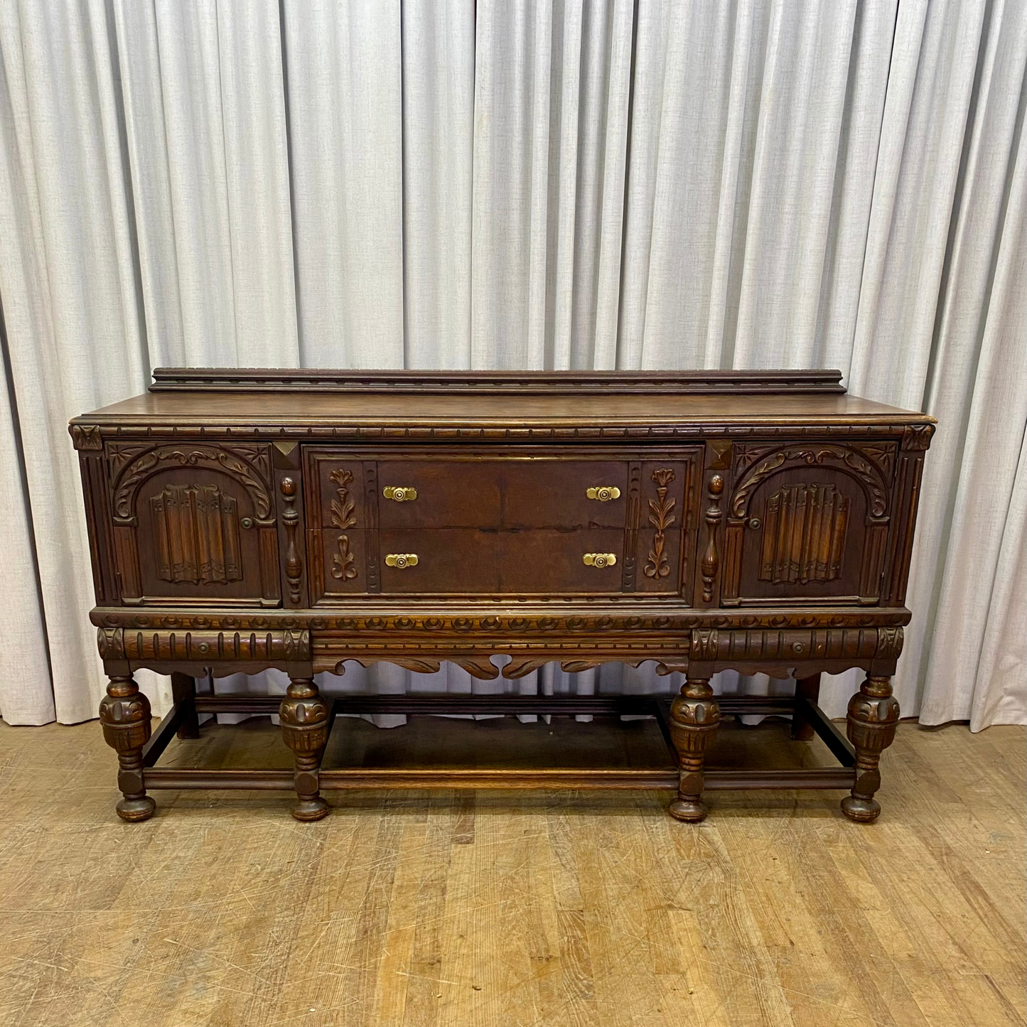 Oak Depression Era Sideboard