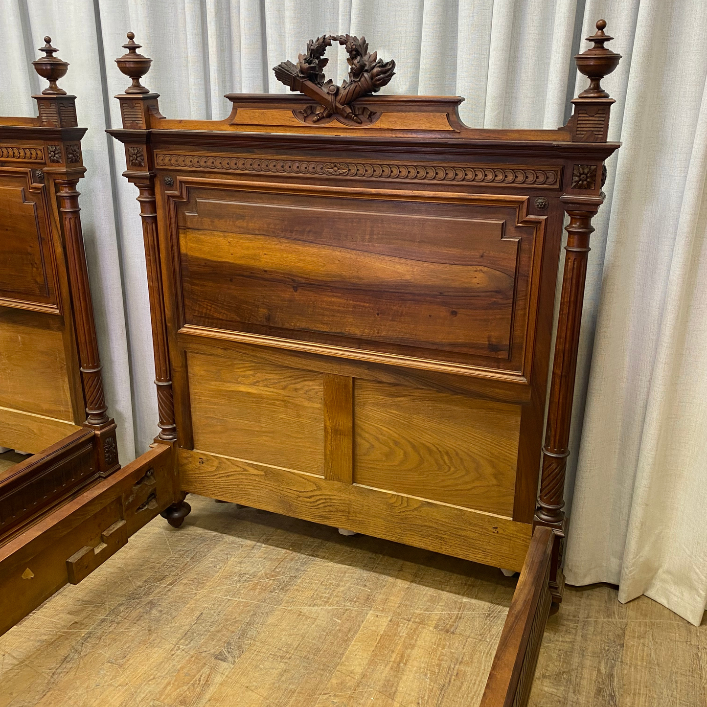 Pair of Antique 3/4 Size Beds