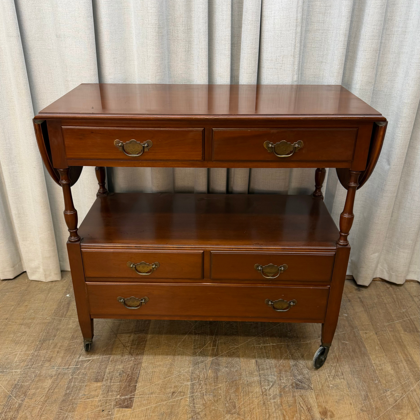 Solid Wood Serving Cart